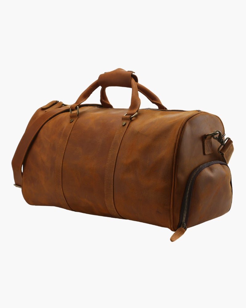 Montague Leren Duffle tas