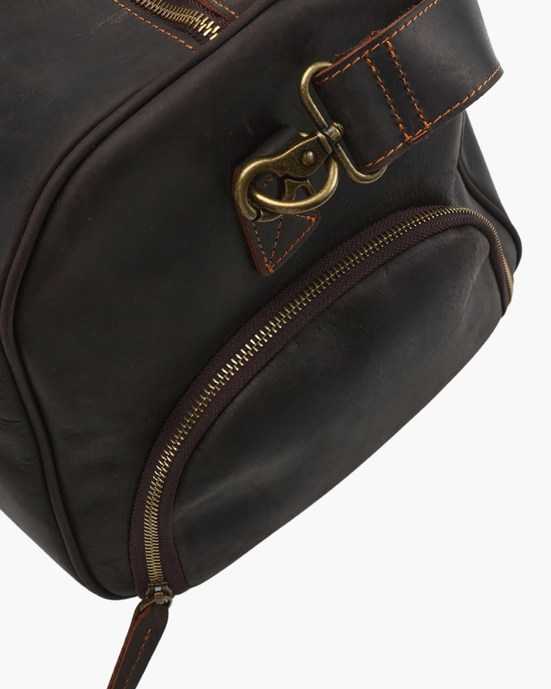 Montague Leren Duffle tas