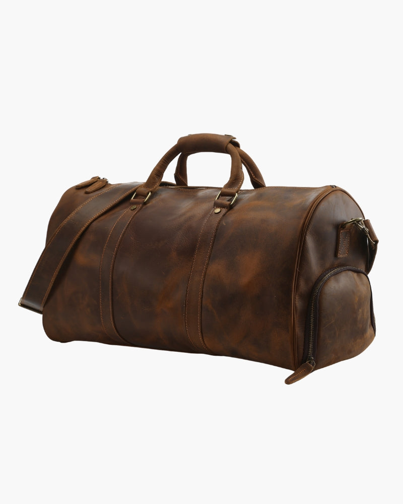 Montague Leren Duffle tas