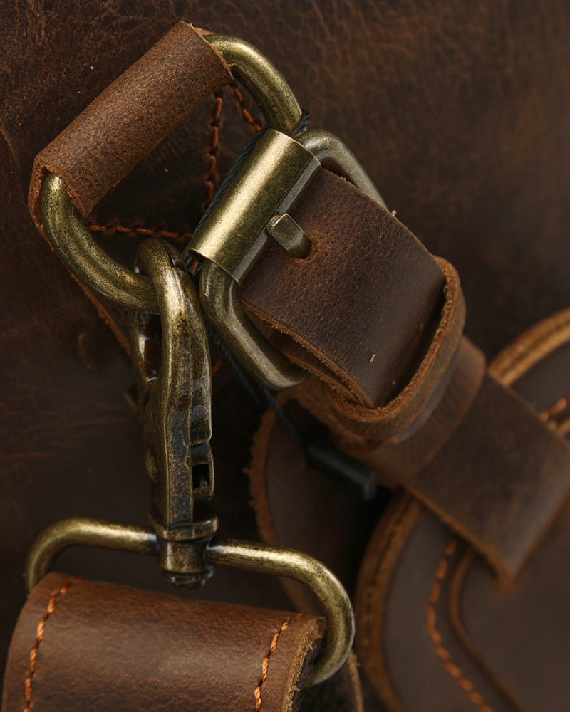 Montague Leren Duffle tas