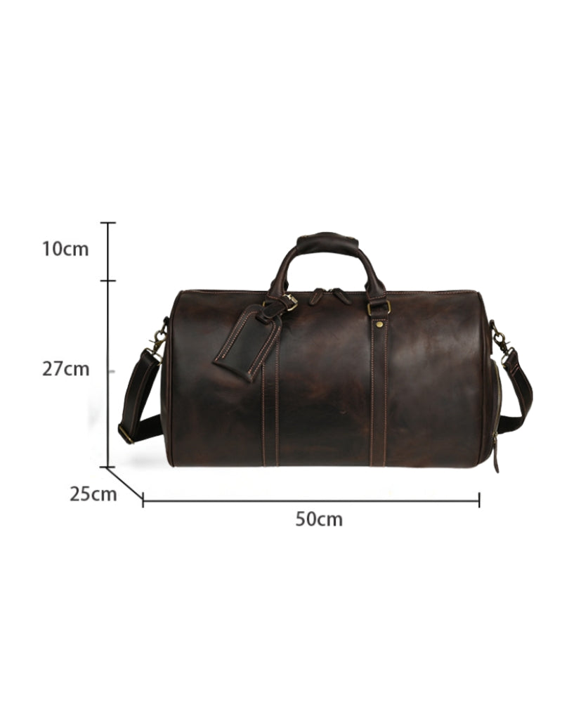Montague Leren Duffle tas
