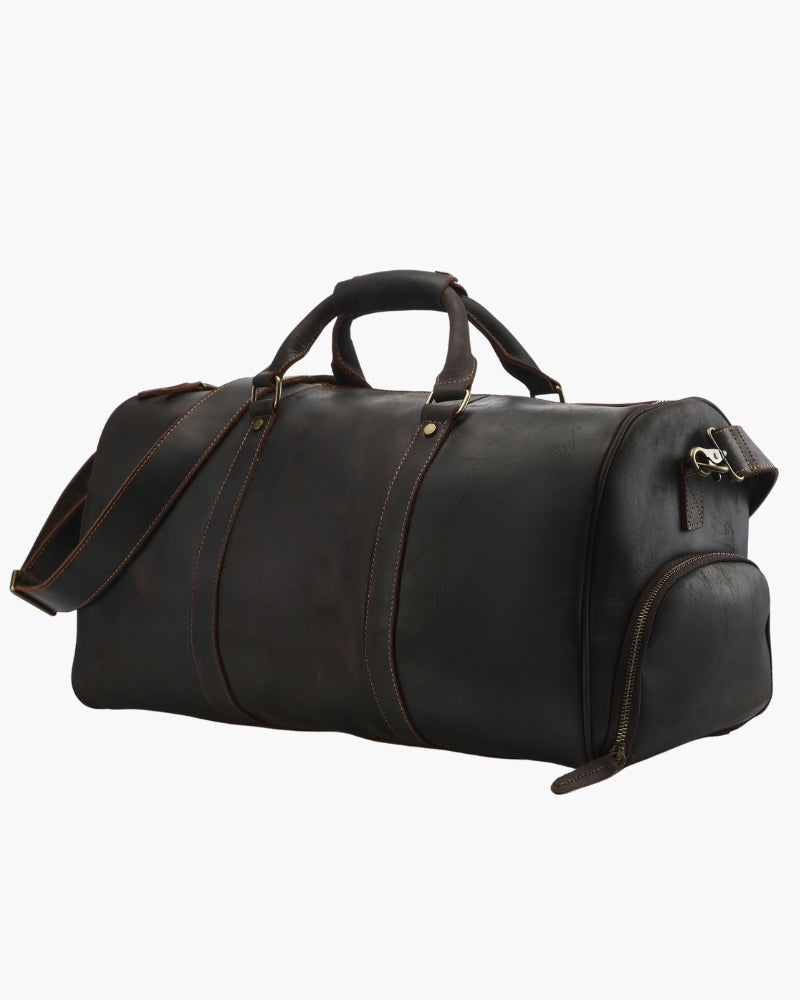 Montague Leren Duffle tas