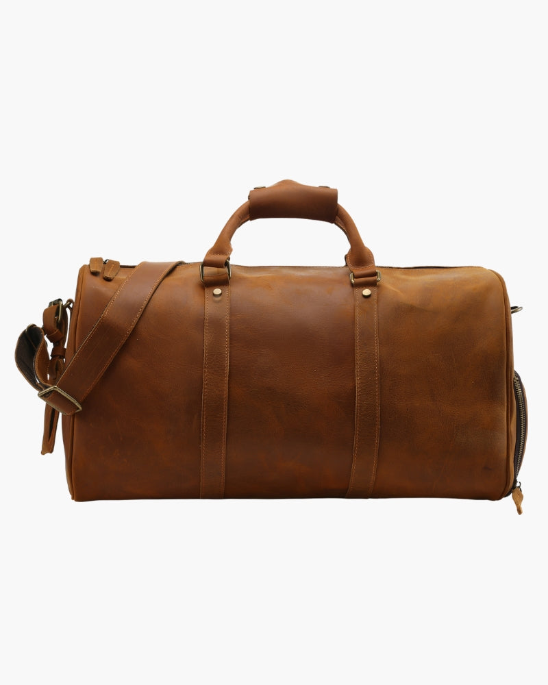 Montague Leren Duffle tas