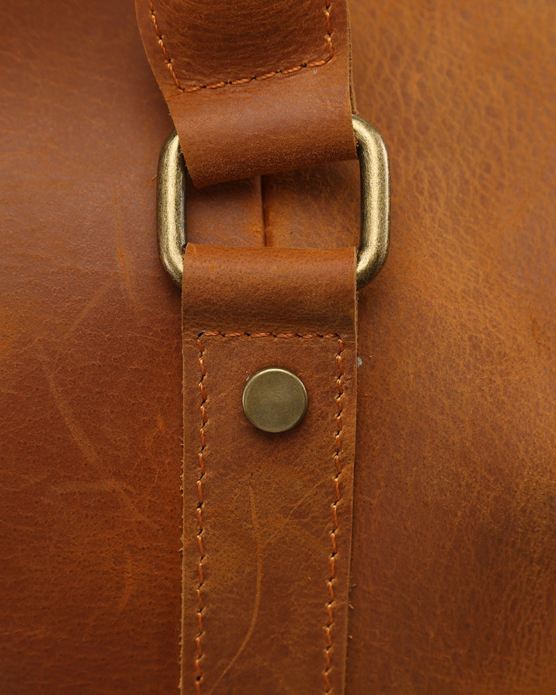 Montague Leren Duffle tas