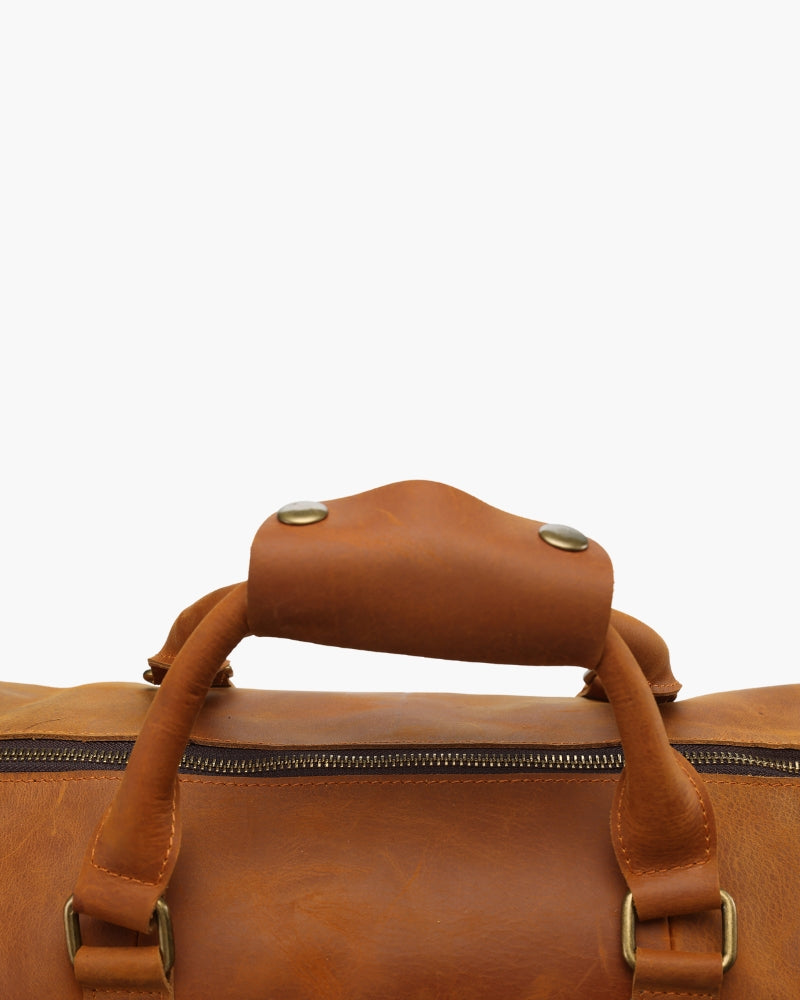 Montague Leren Duffle tas