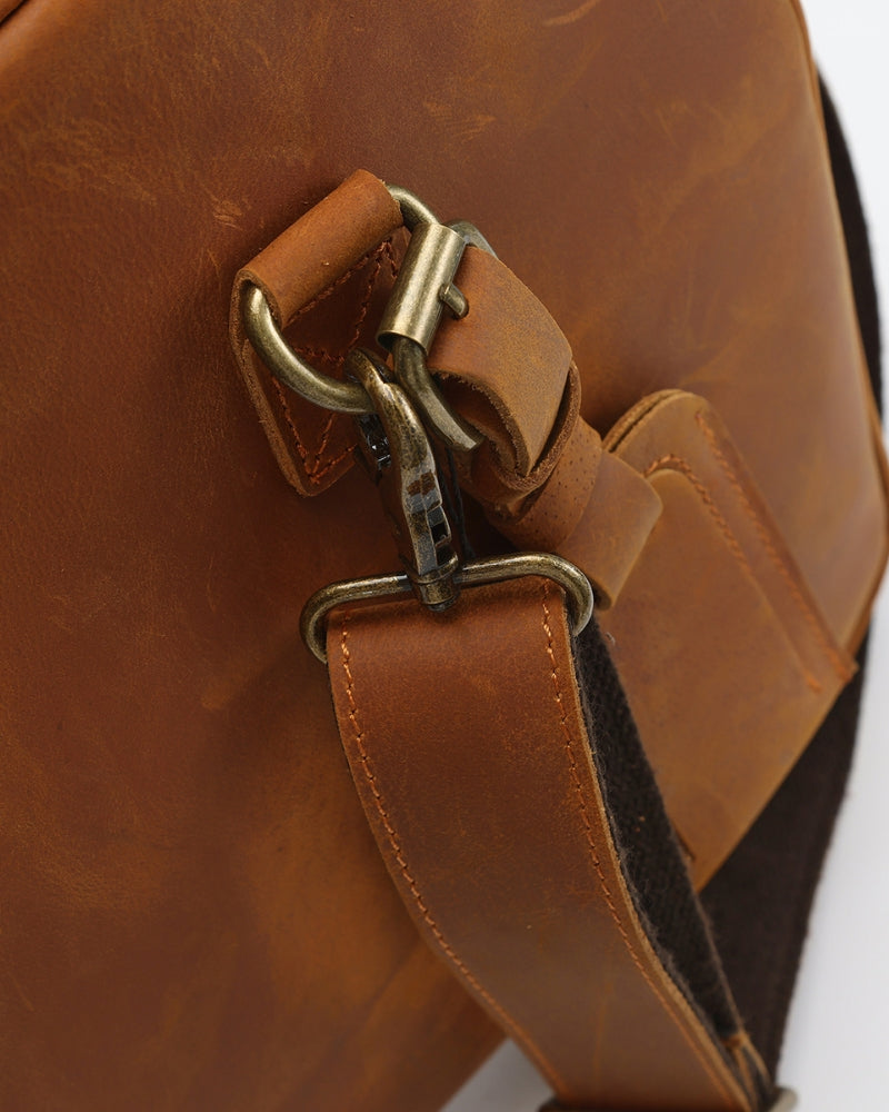 Montague Leren Duffle tas