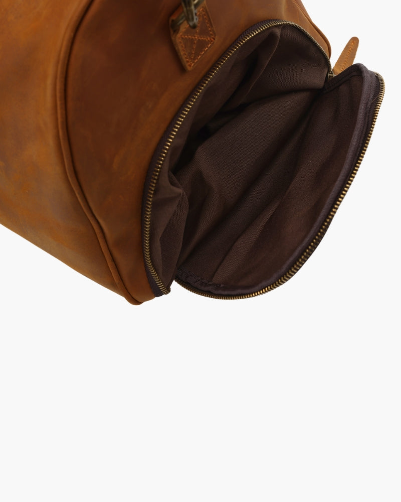 Montague Leren Duffle tas