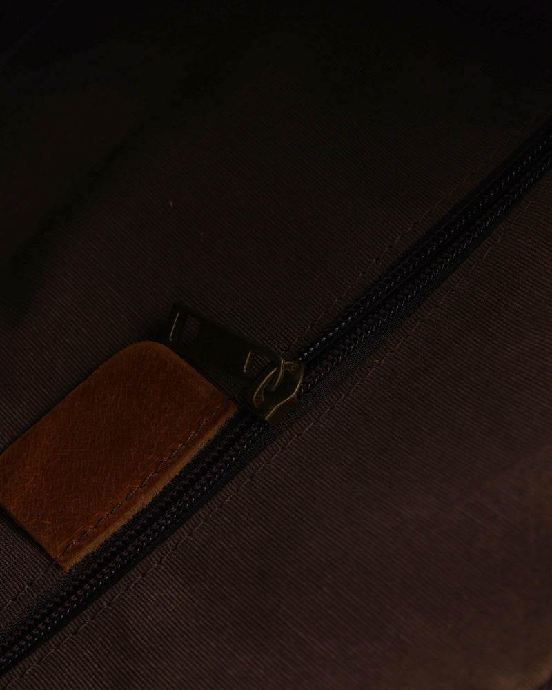 Montague Leren Duffle tas