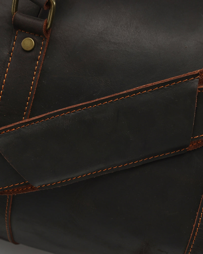 Montague Leren Duffle tas