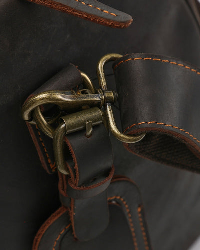 Montague Leren Duffle tas