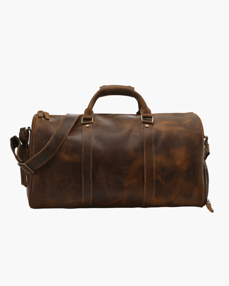 Montague Leren Duffle tas