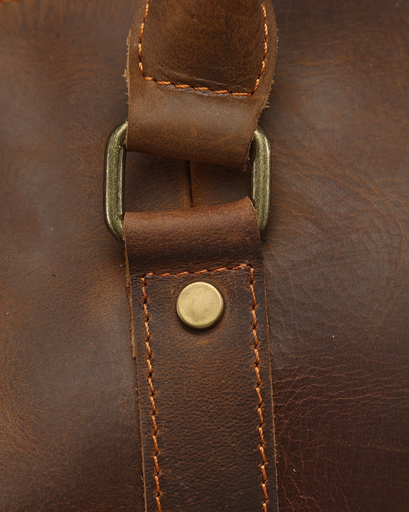 Montague Leren Duffle tas