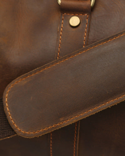 Montague Leren Duffle tas
