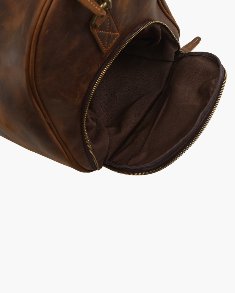 Montague Leren Duffle tas