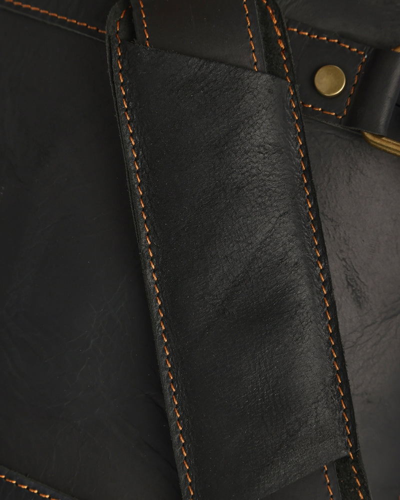 Montague Leren Duffle tas