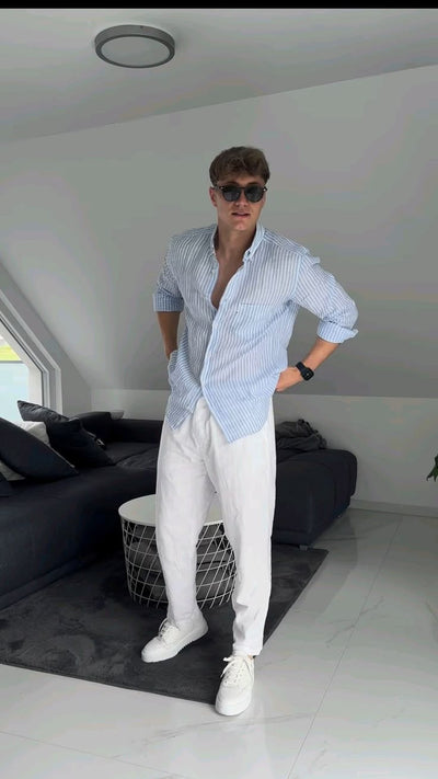 Striped yacht club shirt